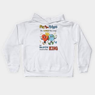 Retro - Joy To The World - Christian Shirt Kids Hoodie